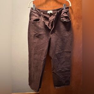 Abercrombie & Fitch women’s Wide leg Jeans - Dark Brown